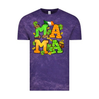 Cloud Purple St. Patrick's Day mama Vintage Tee - OliviaCreatesArt