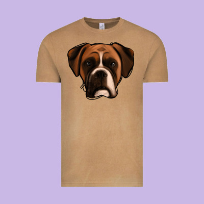 Boxer Vintage Tee Designed By Jasminsmagicworld