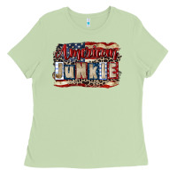 Matcha American junkie 4th of july Ladies Tee - CowGirlArtShop