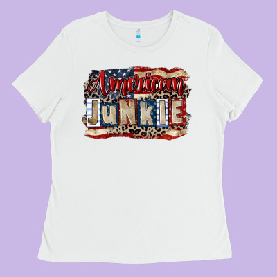 American Junkie 4th Of July Ladies Tee Designed By Cowgirlartshop