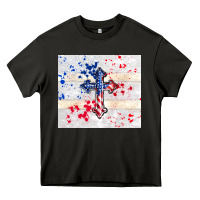 Asphalt 4th of july flag cross Heavy Core Tee - TumblerDesignByShophia