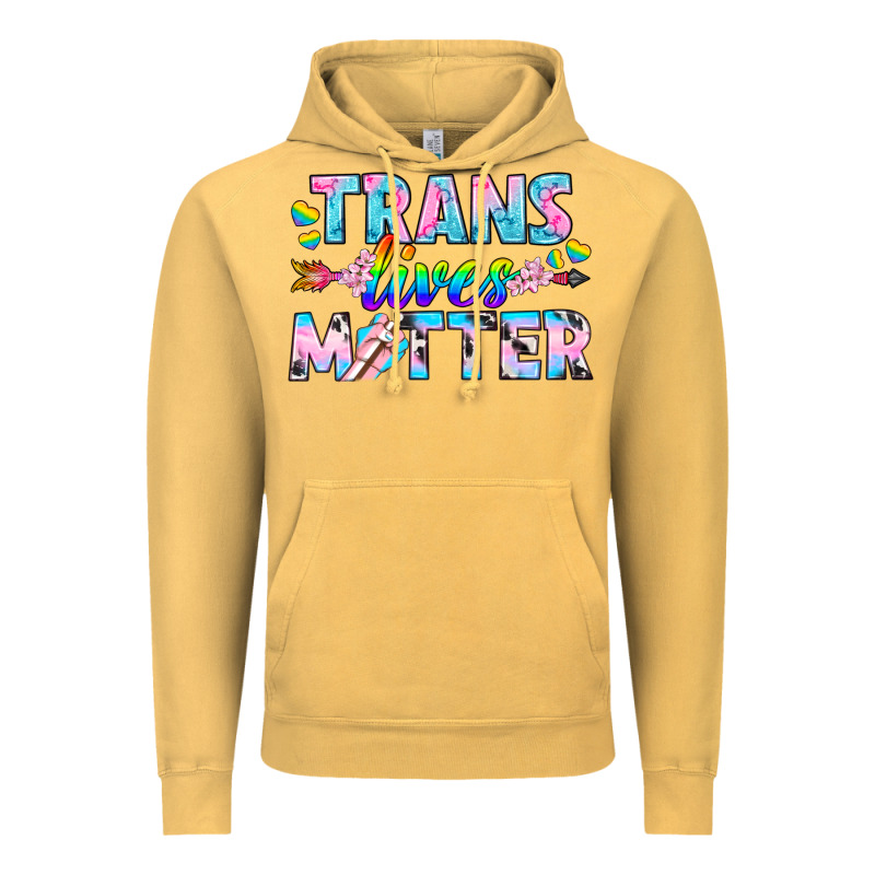 Western Lgbtq+ Trans Lives Matter Vintage Hoodie by BundleAndBundleShop | Teevron