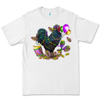White mardi gras chicken Premium Tee - CowGirlArtShop