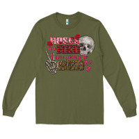 Army Green Valentine's Day Roses Are Red I Am Going To Bed Long Sleeve Tee - FaDigitalArtStudio