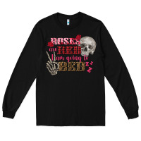 Black Valentine's Day Roses Are Red I Am Going To Bed Long Sleeve Tee - FaDigitalArtStudio