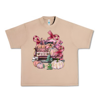 Burro Breast Cancer truck with pumpkins Urban Heavy Tee - FaDigitalArtStudio