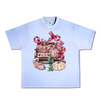 Grape Ice Breast Cancer truck with pumpkins Urban Heavy Tee - FaDigitalArtStudio