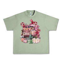 Breast Cancer Truck With Pumpkins Urban Heavy Tee | Teevron