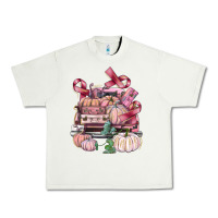 Pistachio Breast Cancer truck with pumpkins Urban Heavy Tee - FaDigitalArtStudio