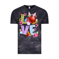 Cloud Black Easter love Teacher Vintage Tee - OliviaCreatesArt