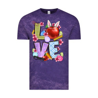Cloud Purple Easter love Teacher Vintage Tee - OliviaCreatesArt