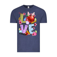 Vintage Denim Easter love Teacher Vintage Tee - OliviaCreatesArt