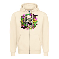 Sandshell halloween skull Zipper Hoodie - AdoDesignShop