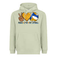 Matcha peace love volleyball Heavyweight Hoodie - AdoDesignShop