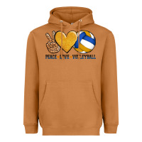 Meerkat peace love volleyball Heavyweight Hoodie - AdoDesignShop