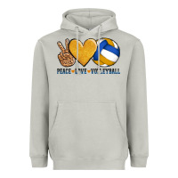 Moon Dust peace love volleyball Heavyweight Hoodie - AdoDesignShop