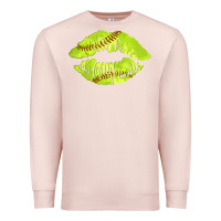 Pale Pink softball lips Premium Sweatshirt - AdoDesignShop