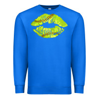 True Royal softball lips Premium Sweatshirt - AdoDesignShop