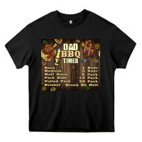 Black dad bbq timer Heavy Core Tee - TumblerDesignByShophia