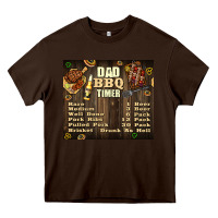 Chocolate Brown dad bbq timer Heavy Core Tee - TumblerDesignByShophia