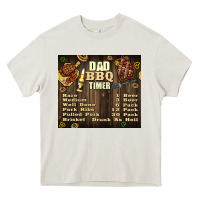 Cream dad bbq timer Heavy Core Tee - TumblerDesignByShophia