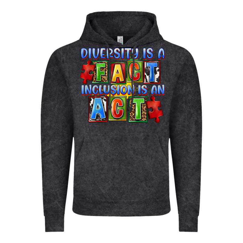 Diversity Is A Fact Indesion Is An Act Vintage Hoodie by FaDigitalArtStudio | Teevron