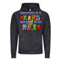 Vintage Black diversity is a fact indesion is an act Vintage Hoodie - FaDigitalArtStudio
