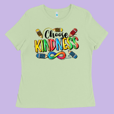Chose Kindness Autism Ladies Tee Designed By Cowgirlartshop