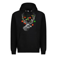 Black Mule deer with Premium Hoodie - LillyAllenDesigns