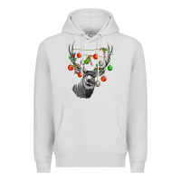 Dove Grey Mule deer with Premium Hoodie - LillyAllenDesigns