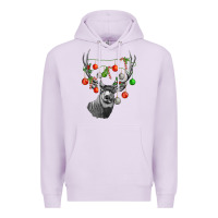 Lilac Mule deer with Premium Hoodie - LillyAllenDesigns