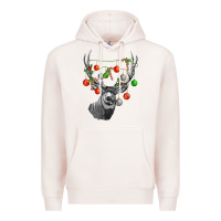 Pale Pink Mule deer with Premium Hoodie - LillyAllenDesigns
