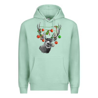 Seafoam Mule deer with Premium Hoodie - LillyAllenDesigns
