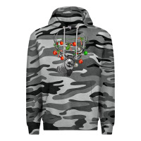 Slate Camo Mule deer with Premium Hoodie - LillyAllenDesigns