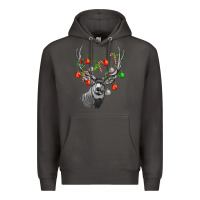 Smoke Mule deer with Premium Hoodie - LillyAllenDesigns