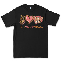 Black Peace Love Chihuahua Premium Tee - Jasminsmagicworld