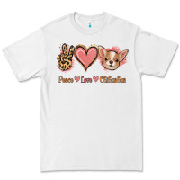 White Peace Love Chihuahua Premium Tee - Jasminsmagicworld
