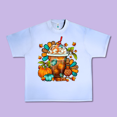 Thanksgiving Frappe Coffee Urban Heavy Tee Designed By Fadigitalartstudio