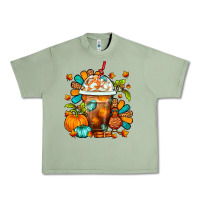 Oil Green Thanksgiving Frappe Coffee Urban Heavy Tee - FaDigitalArtStudio