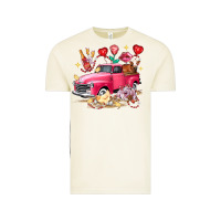 Vintage Arctic Valentine's Day Truck Farm Animals Vintage Tee - FaDigitalArtStudio