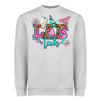 Heather Grey lab tech Heavyweight Sweatshirt - AdoDesignShop