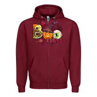 Burgundy the boo crew Zipper Hoodie - AdoDesignShop