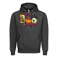 Charcoal Heather the boo crew Zipper Hoodie - AdoDesignShop