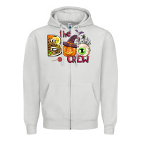 Dove Grey the boo crew Zipper Hoodie - AdoDesignShop