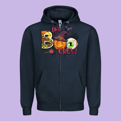 The Boo Crew Zipper Hoodie Designed By Adodesignshop