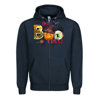 Navy the boo crew Zipper Hoodie - AdoDesignShop