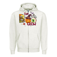 Oatmeal Heather the boo crew Zipper Hoodie - AdoDesignShop