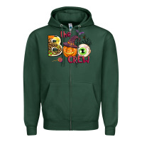 Sports Green the boo crew Zipper Hoodie - AdoDesignShop