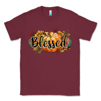 Burgundy blessed Classic Tee - CowGirlArtShop