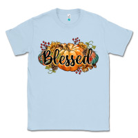 Dusty Blue blessed Classic Tee - CowGirlArtShop